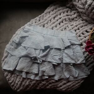 Derek Lamb 10 Crosby Plaid Ruffled Mini Skirt Size 2 Small